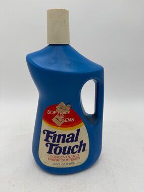 Vintage Final Touch Concentrated Fabric Softener 64 Fl Oz Plastic Bottle